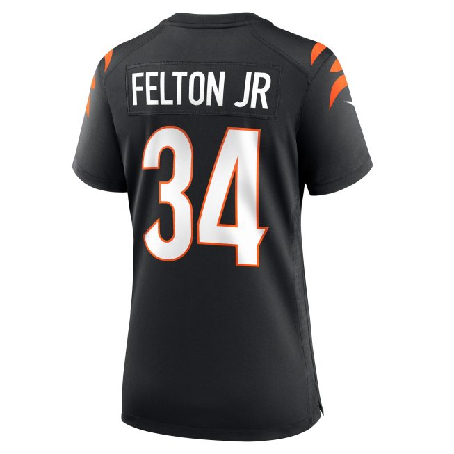 Demetric Felton Jr. Cincinnati Bengals Women's Team Game Jersey - Black - Image 3