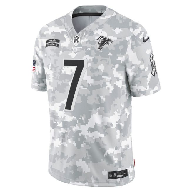 Bijan Robinson Atlanta Falcons 2024 Salute to Service Limited Jersey - Arctic Camo - Image 2