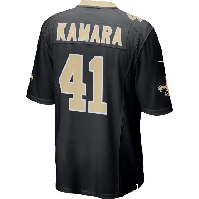 Alvin Kamara New Orleans Saints Game Jersey - Black - Image 3