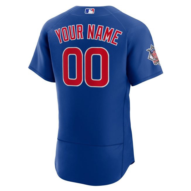 Chicago Cubs Alternate Authentic Custom Jersey - Royal - Image 3