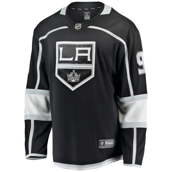 Adrian Kempe Los Angeles Kings Fanatics Home Premier Breakaway Player Jersey - Black - Image 2
