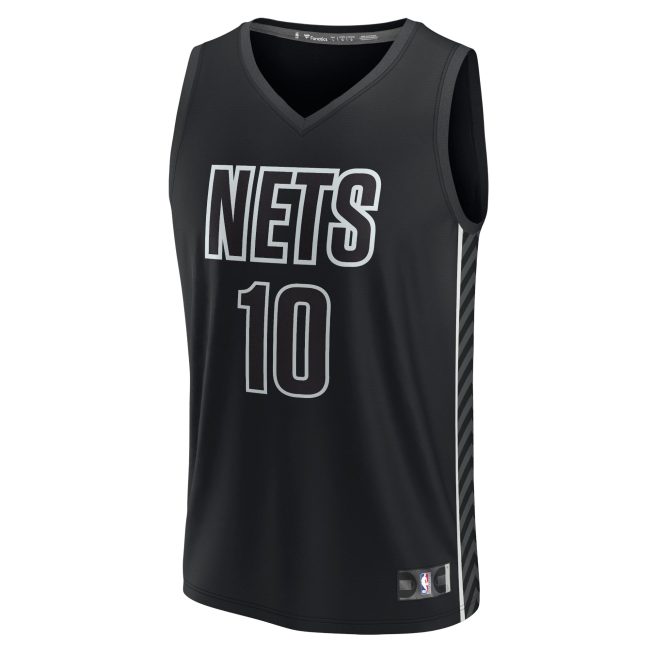 Ben Simmons Brooklyn Nets Fanatics Fast Break Replica Player Jersey - Statement Edition - Black - Image 2