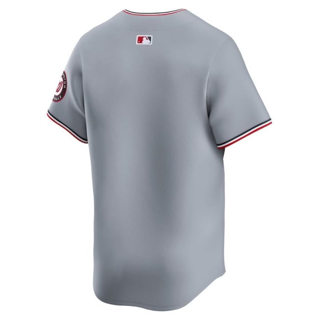 Washington Nationals Road Limited Men Jersey - Gray - Image 3
