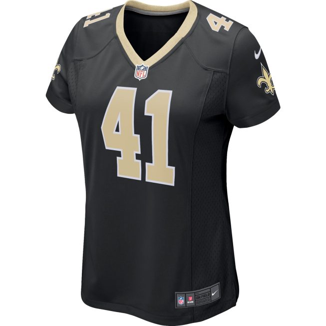 Alvin Kamara New Orleans Saints Women's Game Jersey - Black - Image 2