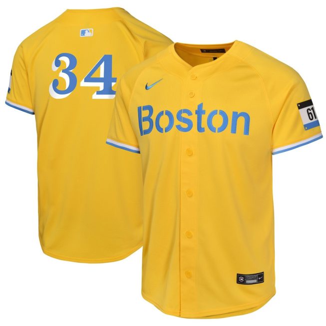 David Ortiz 34 Boston Red Sox City Connect Limited YOUTH Jersey - Gold