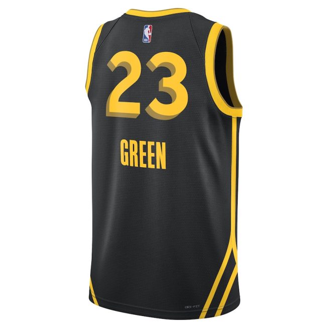 Draymond Green 23 Golden State Warriors 2023/24 Swingman Jersey - City Edition - Unisex Black - Image 3