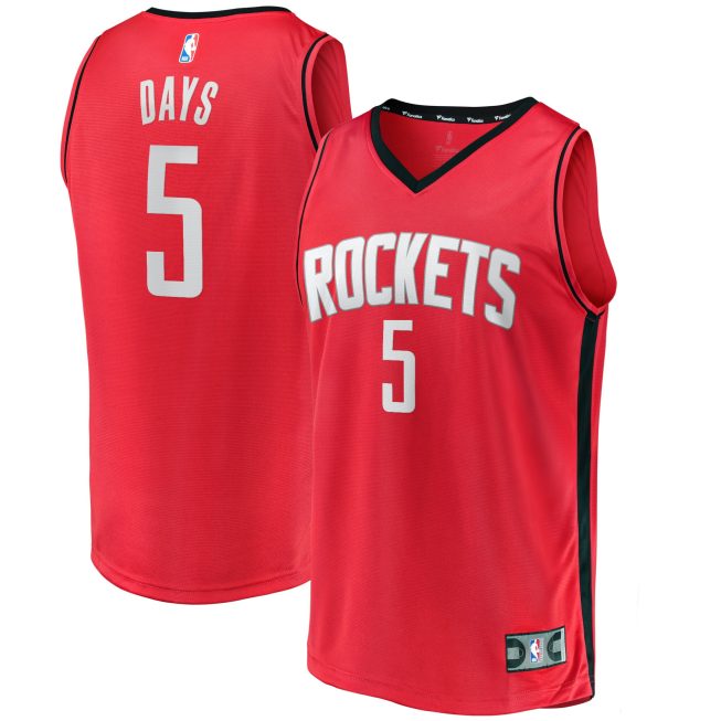 Darius Days Houston Rockets Fanatics Fast Break Player Jersey - Icon Edition - Red