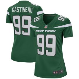 Mark Gastineau 99 New York Jets Women Game Retired Jersey - Gotham Green