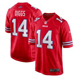 Stefon Diggs Buffalo Bills Alternate Game Jersey - Red