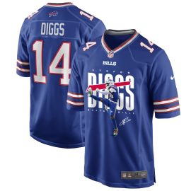 Stefon Diggs 14 Buffalo Bills Diggs Can Fly Game Men Jersey - Royal