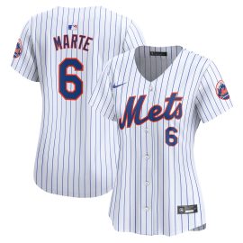 Starling Marte New York Mets Women's Home Limited Player Jersey - White