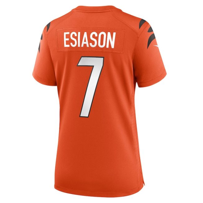 Boomer Esiason 7 Cincinnati Bengals Women Retired Game Jersey - Orange - Image 3