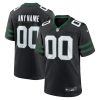 New York Jets Alternate Custom Game Men Jersey - Legacy Black