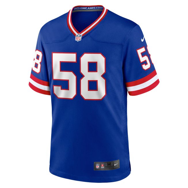 Carl Banks New York Giants Classic Retired Player Game Jersey - Royal - Image 2
