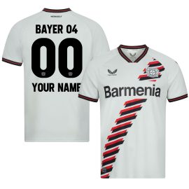 Bayer 04 Leverkusen 2023/24 Away Jersey Customized - Men White