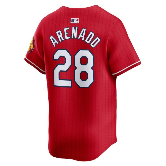 Nolan Arenado 28 St. Louis Cardinals 2024 City Connect Limited Men Jersey - Red - Image 3