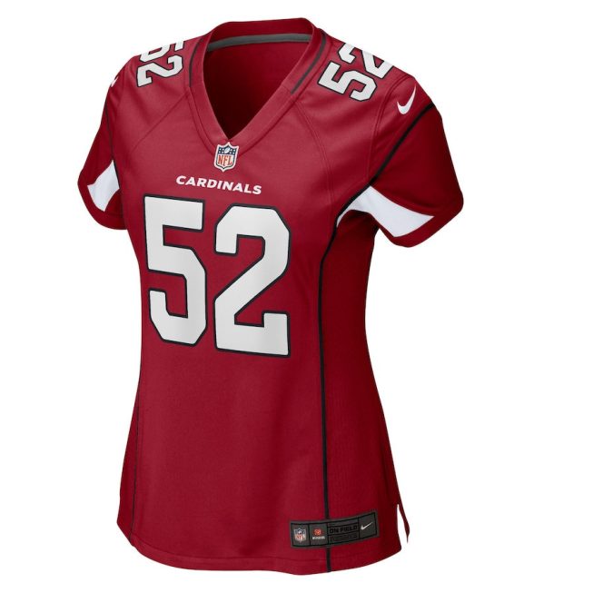 Victor Dimukeje 52 Arizona Cardinals Women GameJersey - Cardinal - Image 2