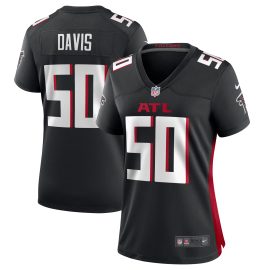 Tae Davis Atlanta Falcons Women's Team Game Jersey - Black