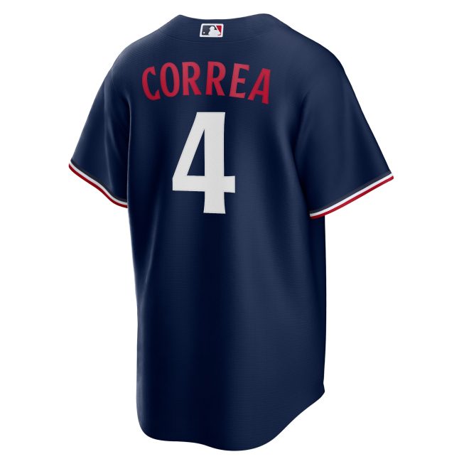 Carlos Correa Minnesota Twins Alternate Replica Player Jersey - Navy - Image 3