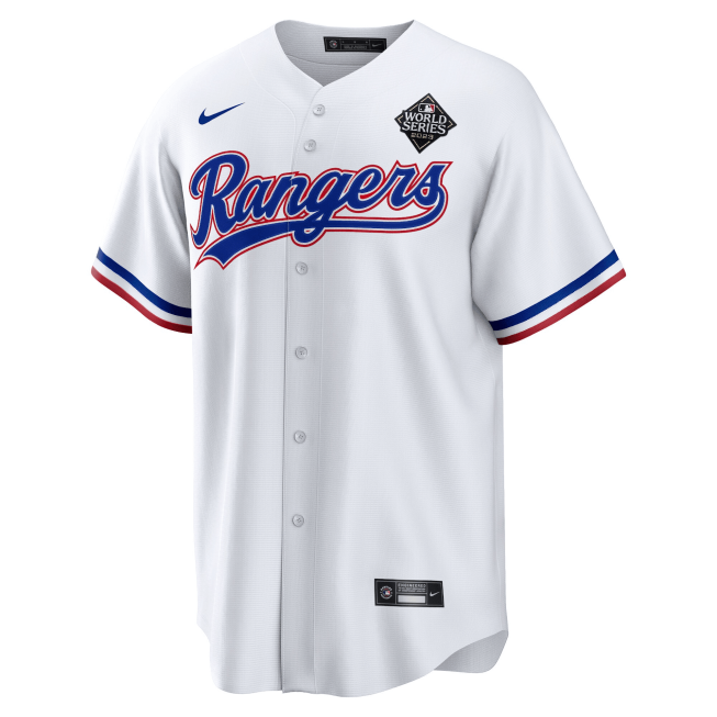Will Smith 51 Texas Rangers 2023 World Series Stitched Baseball Jersey - White - Image 2