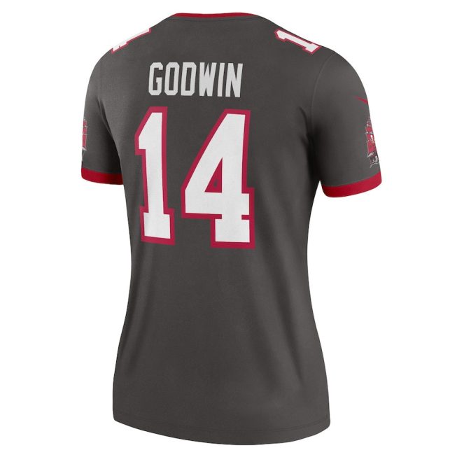 Chris Godwin 14 Tampa Bay Buccaneers Women Alternate Legend Jersey - Pewter - Image 3