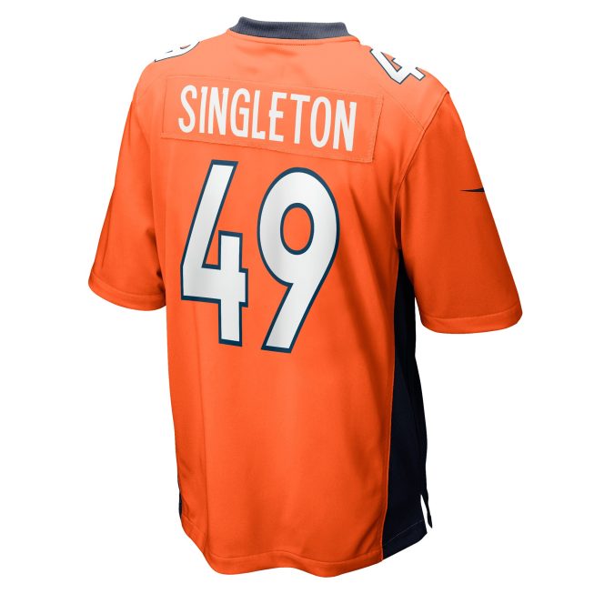 Alex Singleton Denver Broncos Game Player Jersey - Orange - Image 3