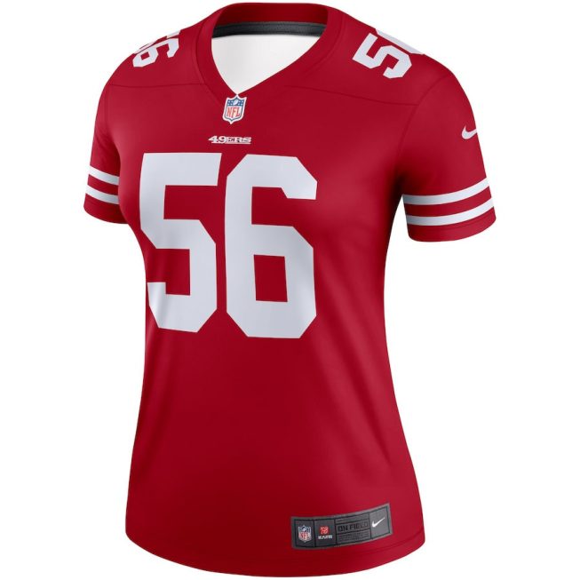 Reuben Foster 56 San Francisco 49ers Women Legend Jersey - Scarlet - Image 2