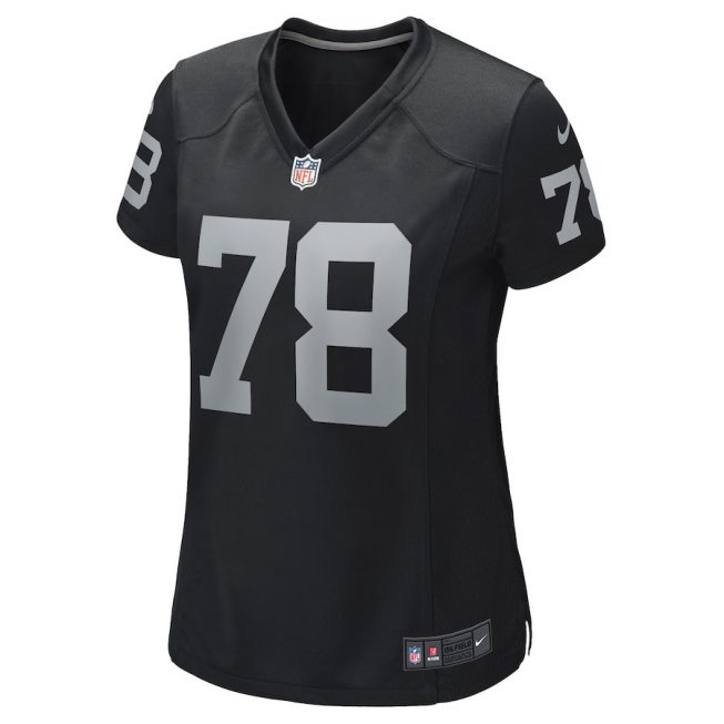 Art Shell 78 Las Vegas Raiders Women Game Retired Jersey - Black - Image 2