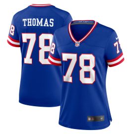 Andrew Thomas New York Giants Women's Classic Player Game Jersey - Royal