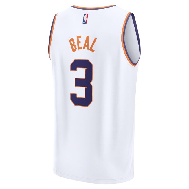 Bradley Beal Phoenix Suns Fanatics Fast Break Player Jersey - Association Edition - White - Image 3