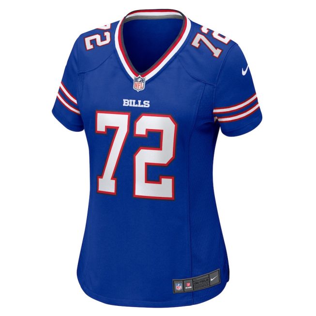 Tommy Doyle 72 Buffalo Bills Women Game Jersey - Royal - Image 2