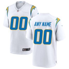 Los Angeles Chargers Custom Game Men Jersey - White