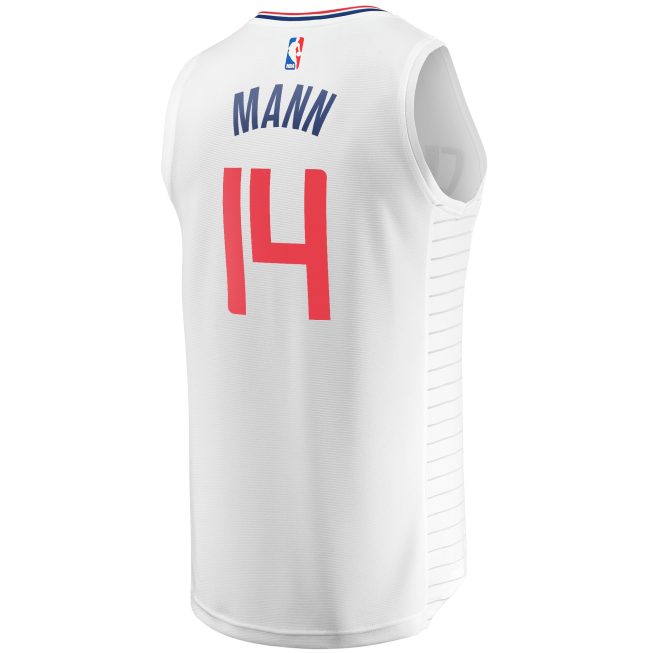 Terance Mann LA Clippers Fanatics Fast Break Player Jersey - Association Edition - White - Image 3