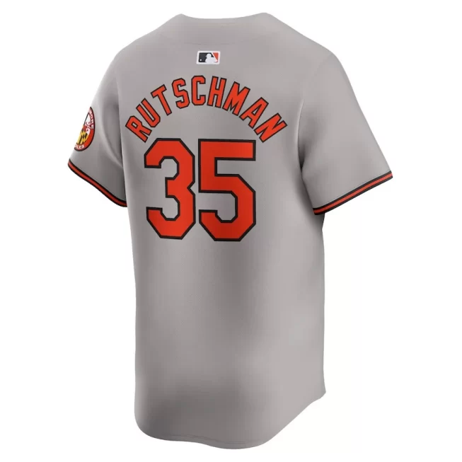 Adley Rutschman 35 Baltimore Orioles Road Limited Men Jersey - Gray - Image 3