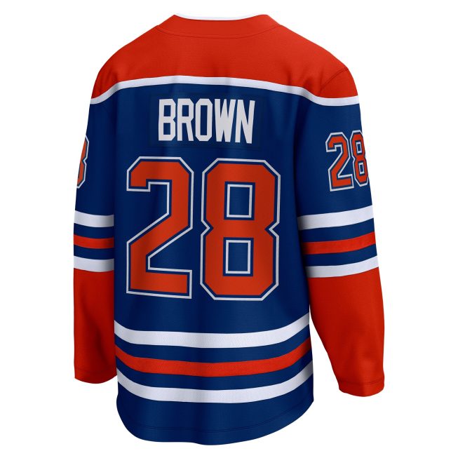 Connor Brown Edmonton Oilers Fanatics Home Breakaway Jersey - Royal - Image 3