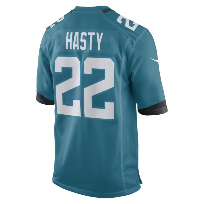 Jamycal Hasty Jacksonville Jaguars Game Player Jersey - Teal - Image 3