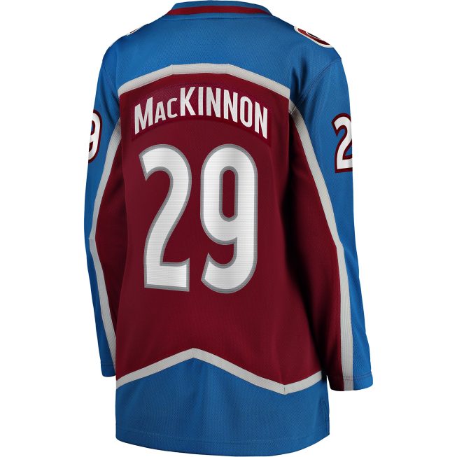 Nathan MacKinnon Colorado Avalanche Fanatics Women's Home Breakaway Player Jersey - Maroon - Image 3