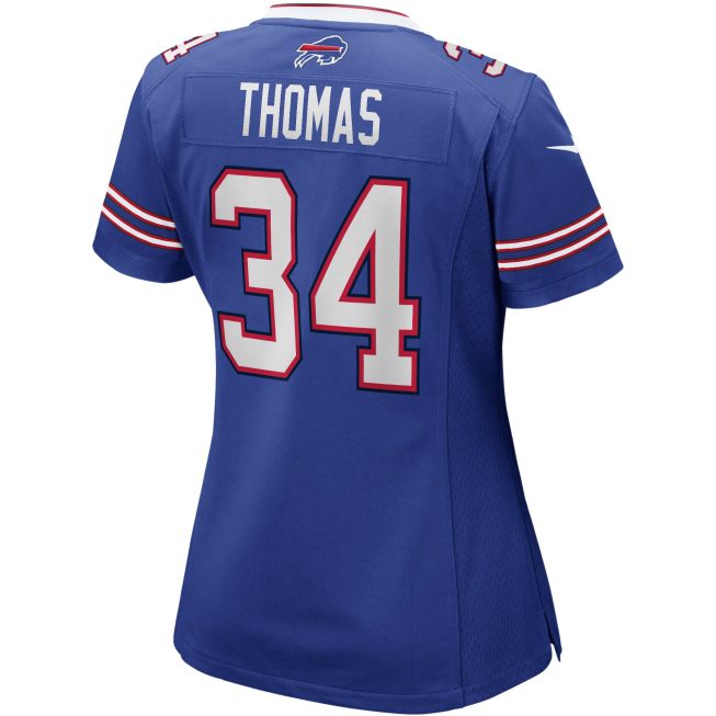 Thurman Thomas Buffalo Bills Women's Game Retired Player Jersey - Royal - Image 3