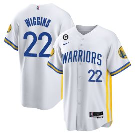 Andrew Wiggins 22 Golden State Warriors Baseball Men Jersey - White