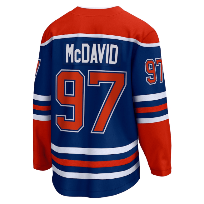 Connor McDavid 97 Edmonton Oilers 2024 Stanley Cup Final Home Breakaway Player Jersey - Royal - Image 2