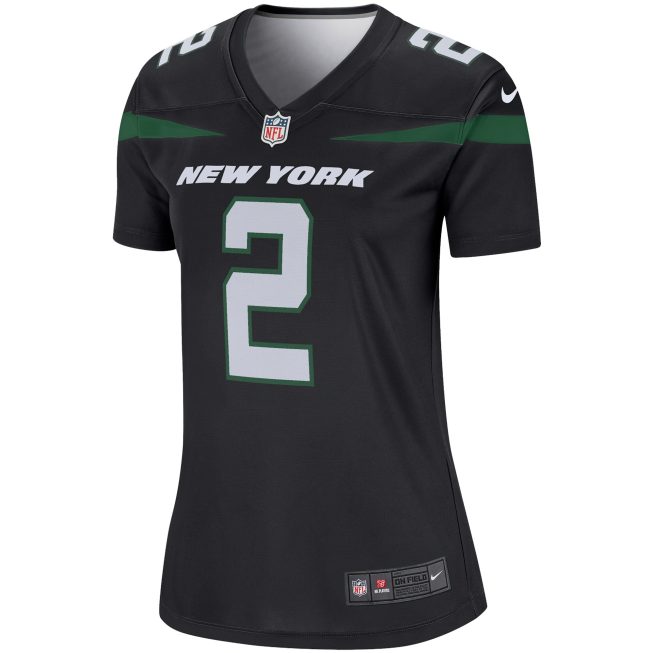 Zach Wilson New York Jets Women's Legend Jersey - Black - Image 2