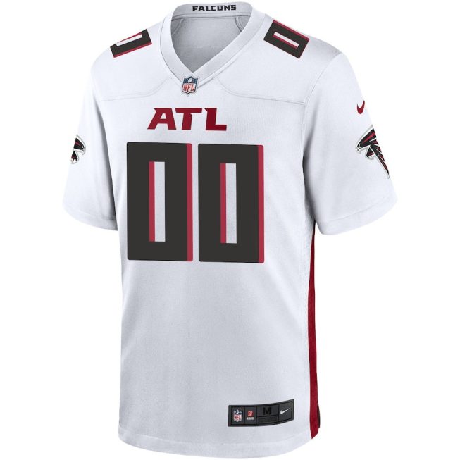 Atlanta Falcons Men Custom Game Jersey - White - Image 2