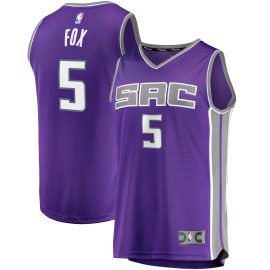 De'Aaron Fox Sacramento Kings Fanatics Youth Fast Break Player Jersey - Icon Edition - Purple