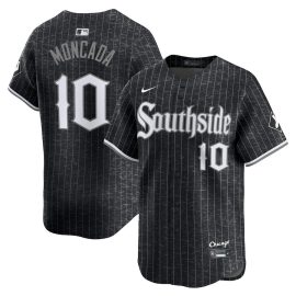 Yoán Moncada 10 Chicago White Sox City Connect Retired Men Jersey - Black