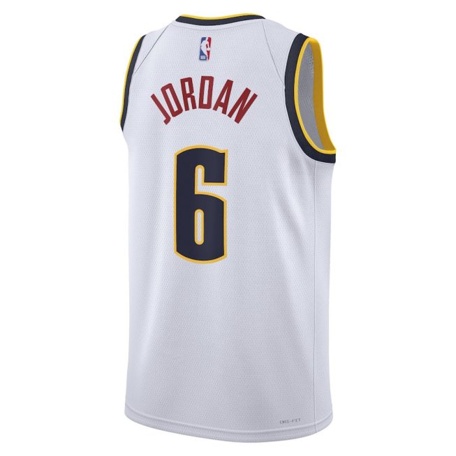 DeAndre Jordan 6 Denver Nuggets Unisex Swingman Jersey - Association Edition - White - Image 3