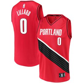 Damian Lillard Portland Trail Blazers Fanatics Fast Break Replica Jersey - Statement Edition - Red