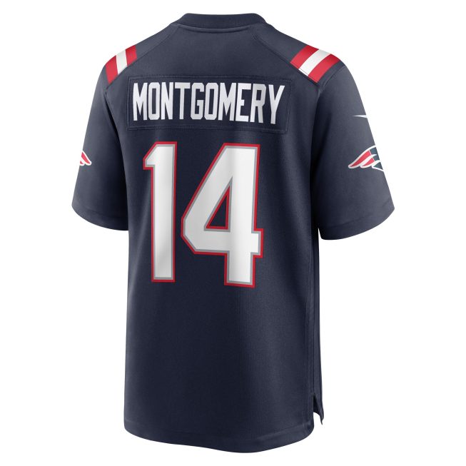 Ty Montgomery New England Patriots Player Game Jersey - Navy - Image 3