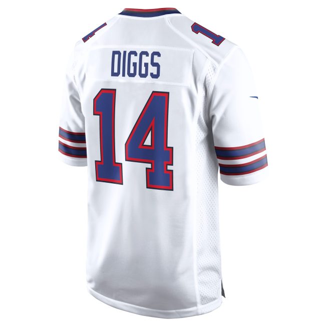 Stefon Diggs Buffalo Bills Game Jersey - White - Image 3