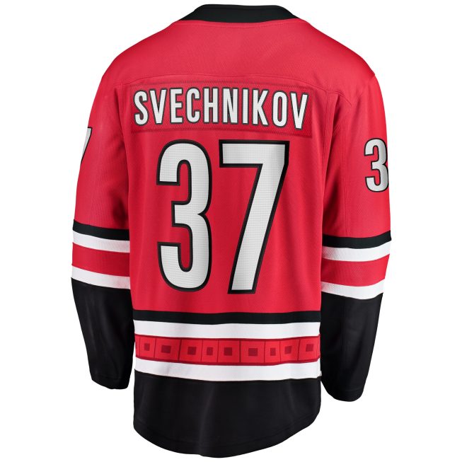 Andrei Svechnikov Carolina Hurricanes Fanatics Alternate Breakaway Player Jersey - Red - Image 3