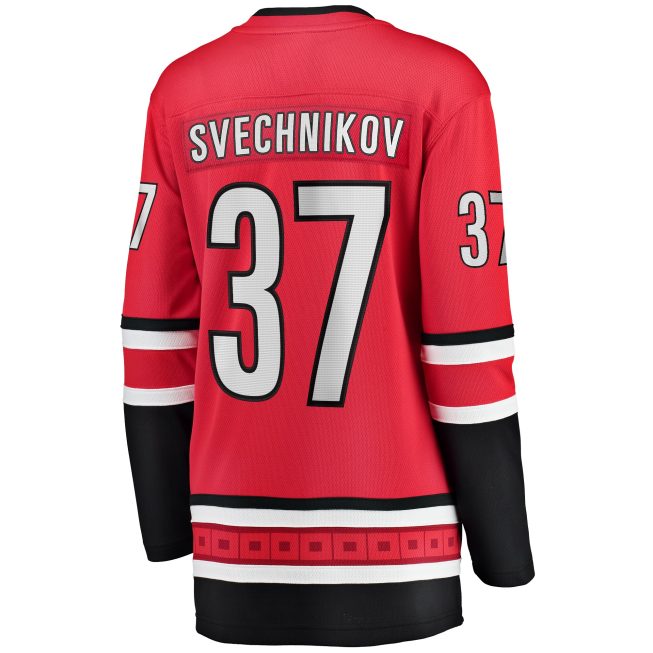 Andrei Svechnikov Carolina Hurricanes Fanatics Women's Alternate Breakaway Player Jersey - Red - Image 3